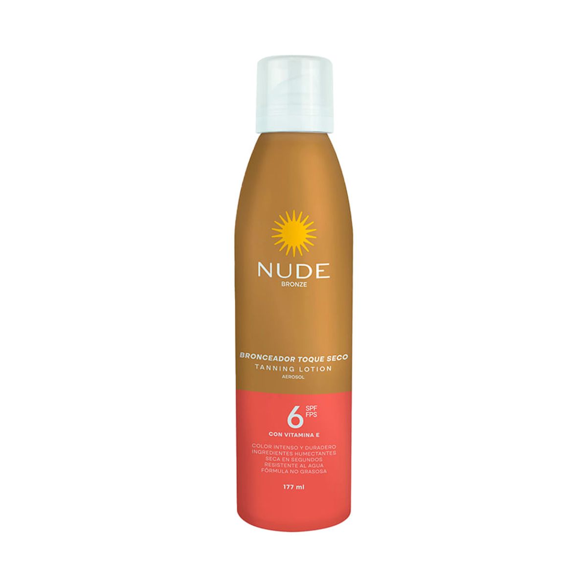 NUDE - Bronceador Nude Aerosol SPF6 177ml