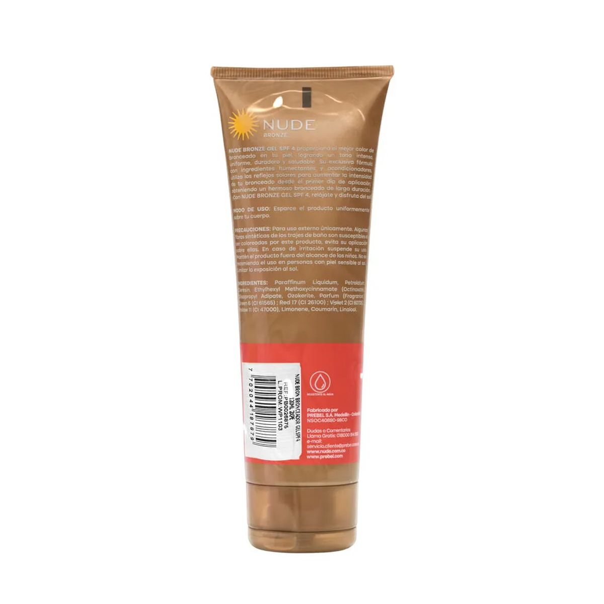 NUDE - Bronceador Nude En SPF4 120ml x2 und