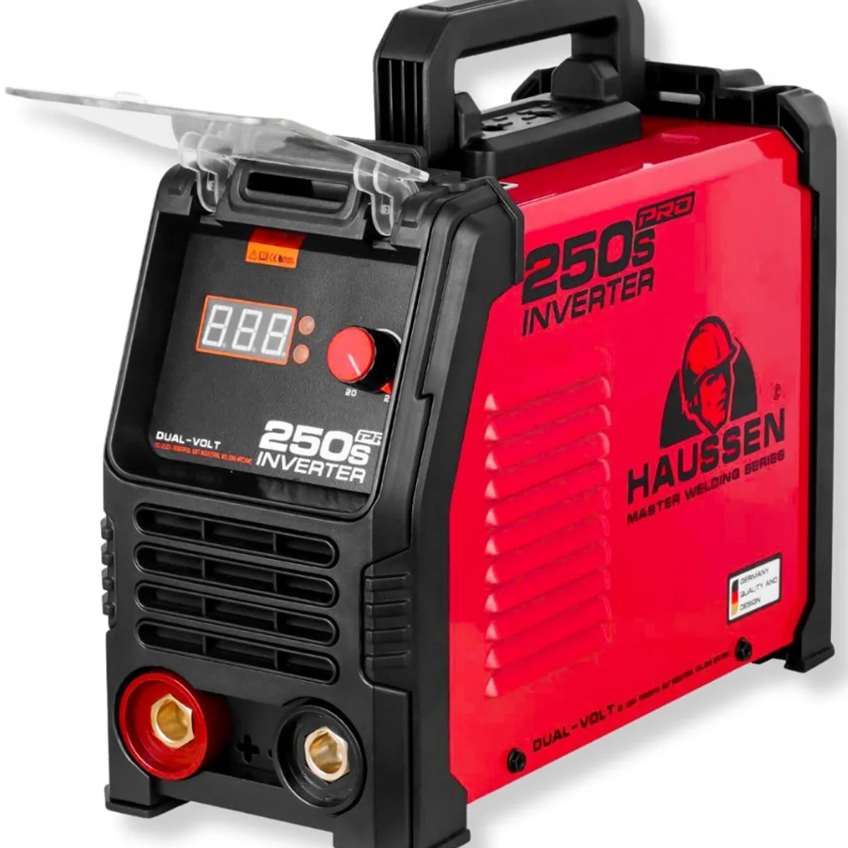 HAUSSEN - Equipo de soldadura 250s PRO inversor 110v220v HAUSSEN borne grueso