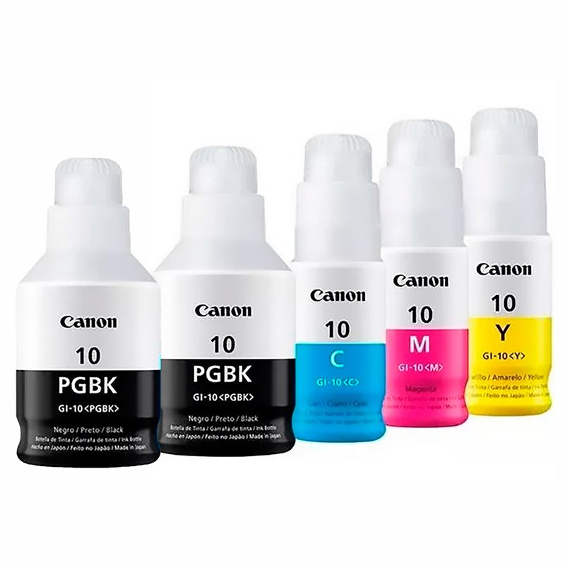 CANON - Tinta Canon GI10 para impresoras Pixma G5010 GM2010 GM2011 GM4010 X5