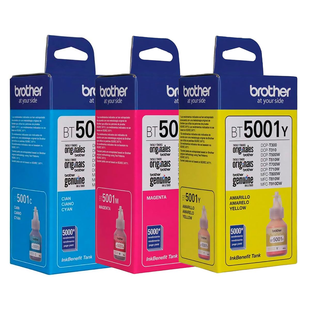 BROTHER - Tinta Brother BT5001 para impresora T4000DW T500W T700W T820 T910DW X3
