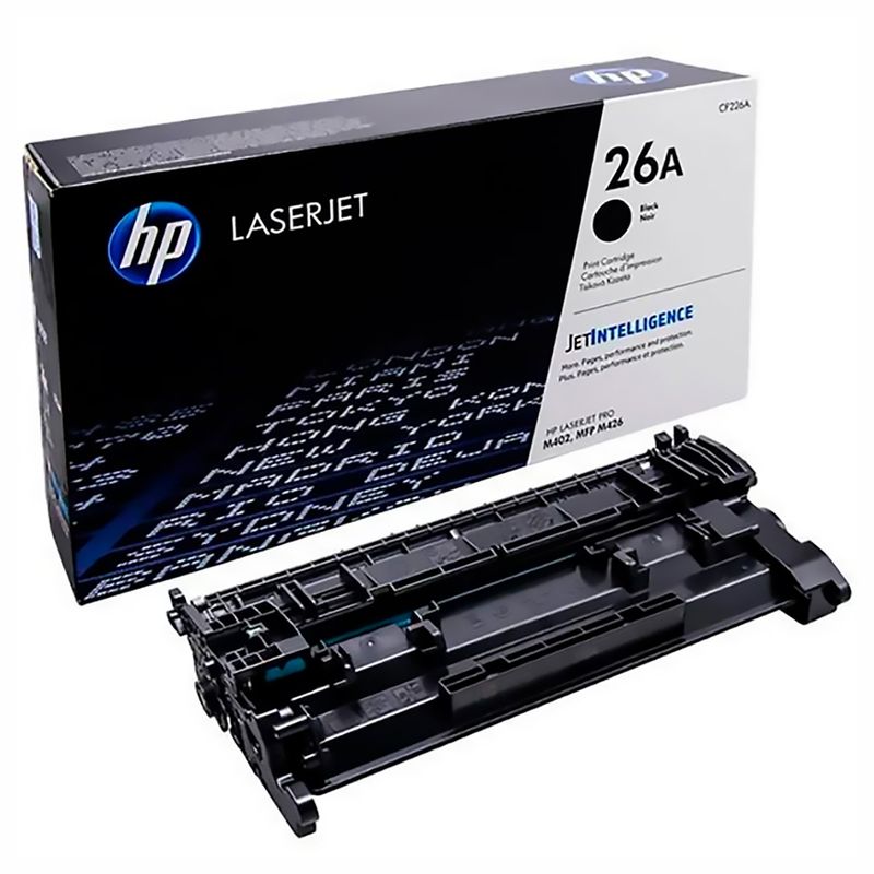 HP - Tóner 26A HP Negro Para Impresoras HP Laserjet Pro M402 MFP M426.