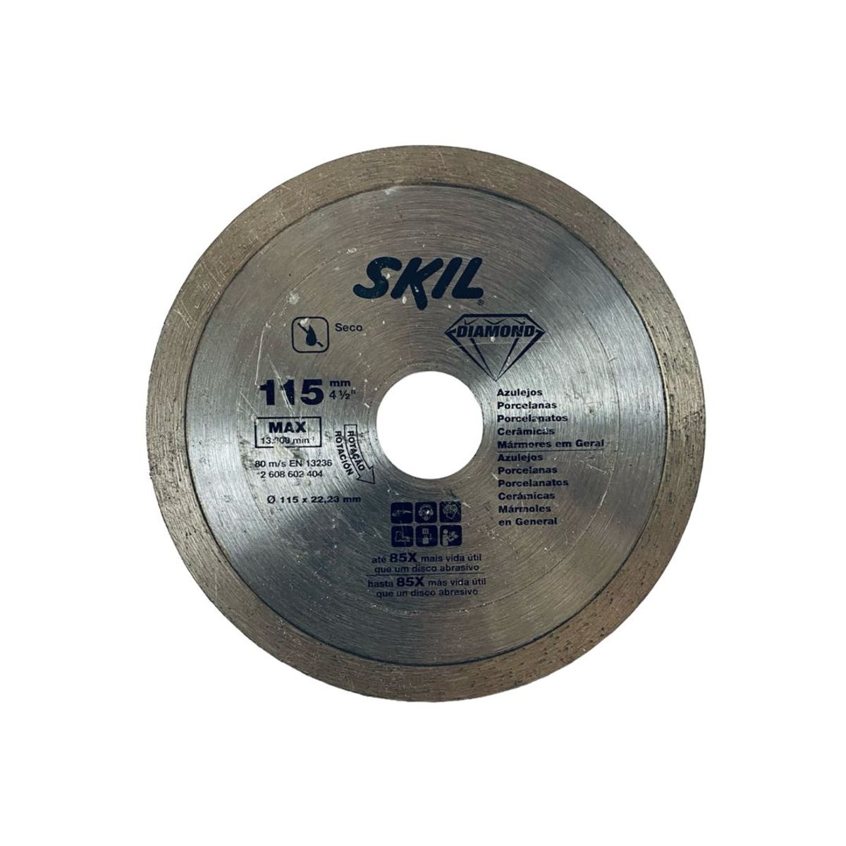 GENERICO - Discos Diamantados Continuo 4 1/2" / 115mm Skil