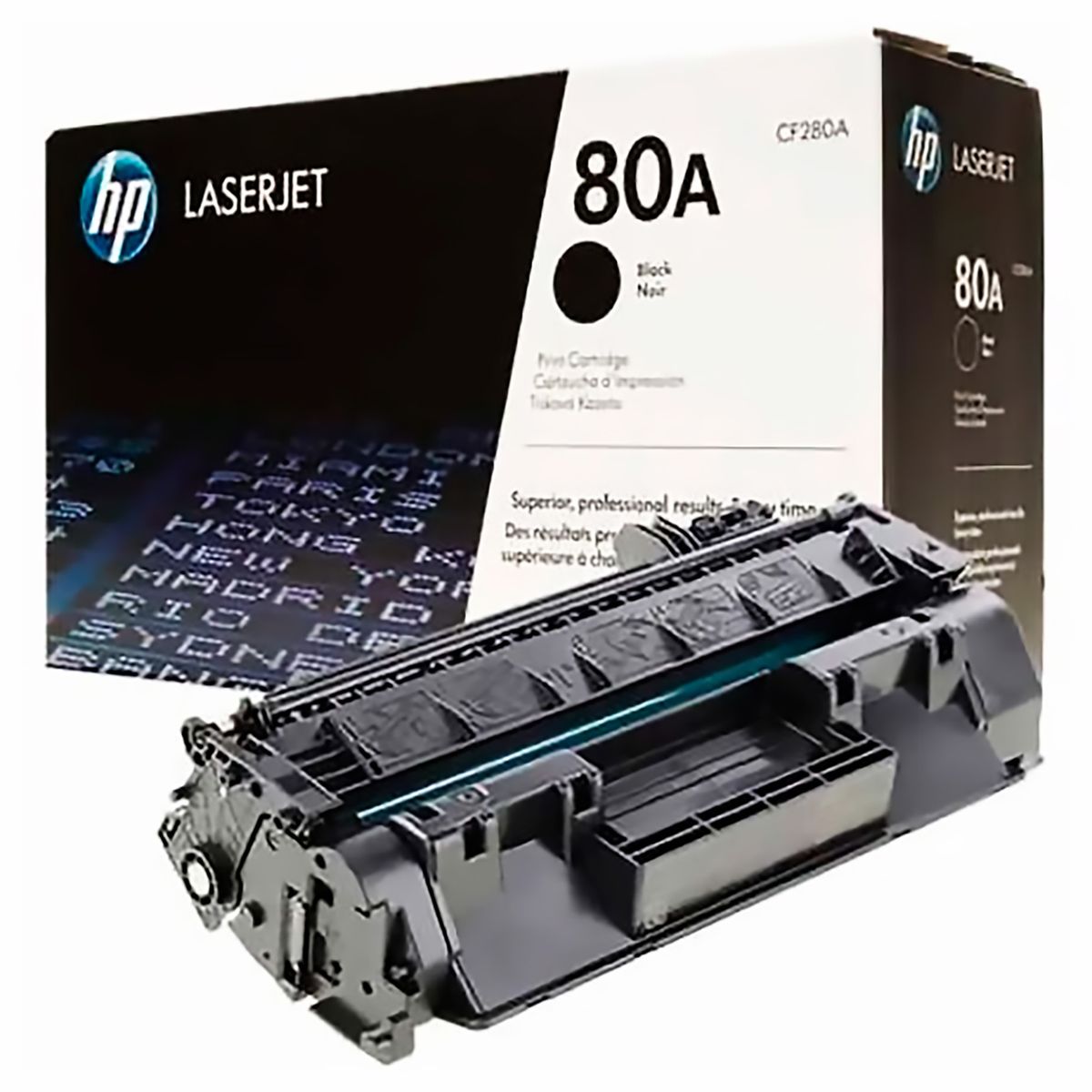 HP - Tóner 80A HP Negro Para Impresoras HP Laserjet Pro 400 M401 400 M425.