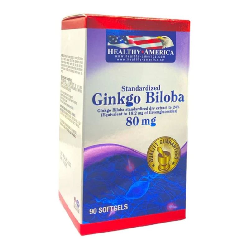HEALTHY AMERICA - Ginkgo Biloba 80mg x90 - Healthy America