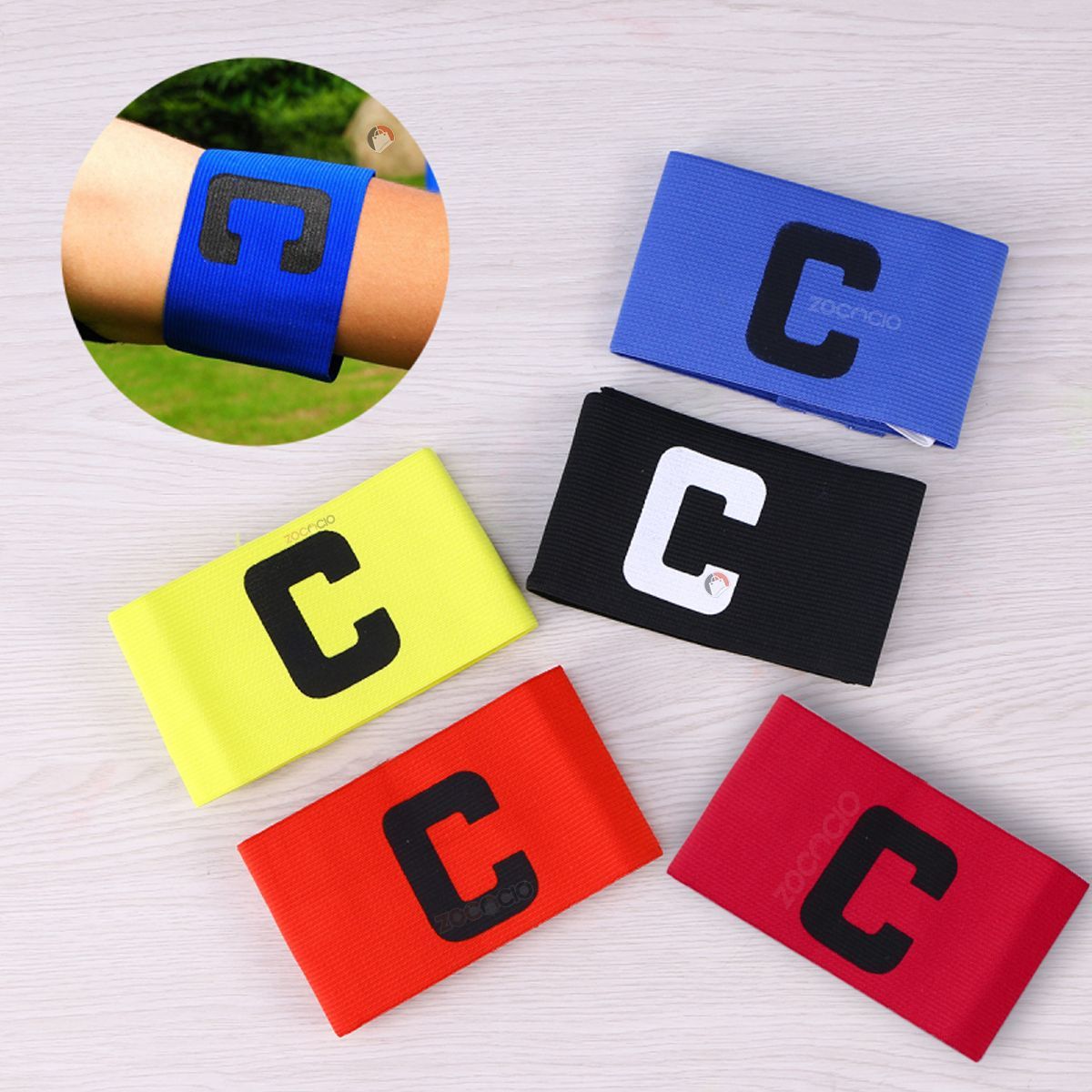 GENERICO - Brazalete Banda De Capitán De Futbol Ajustable Con Velcro