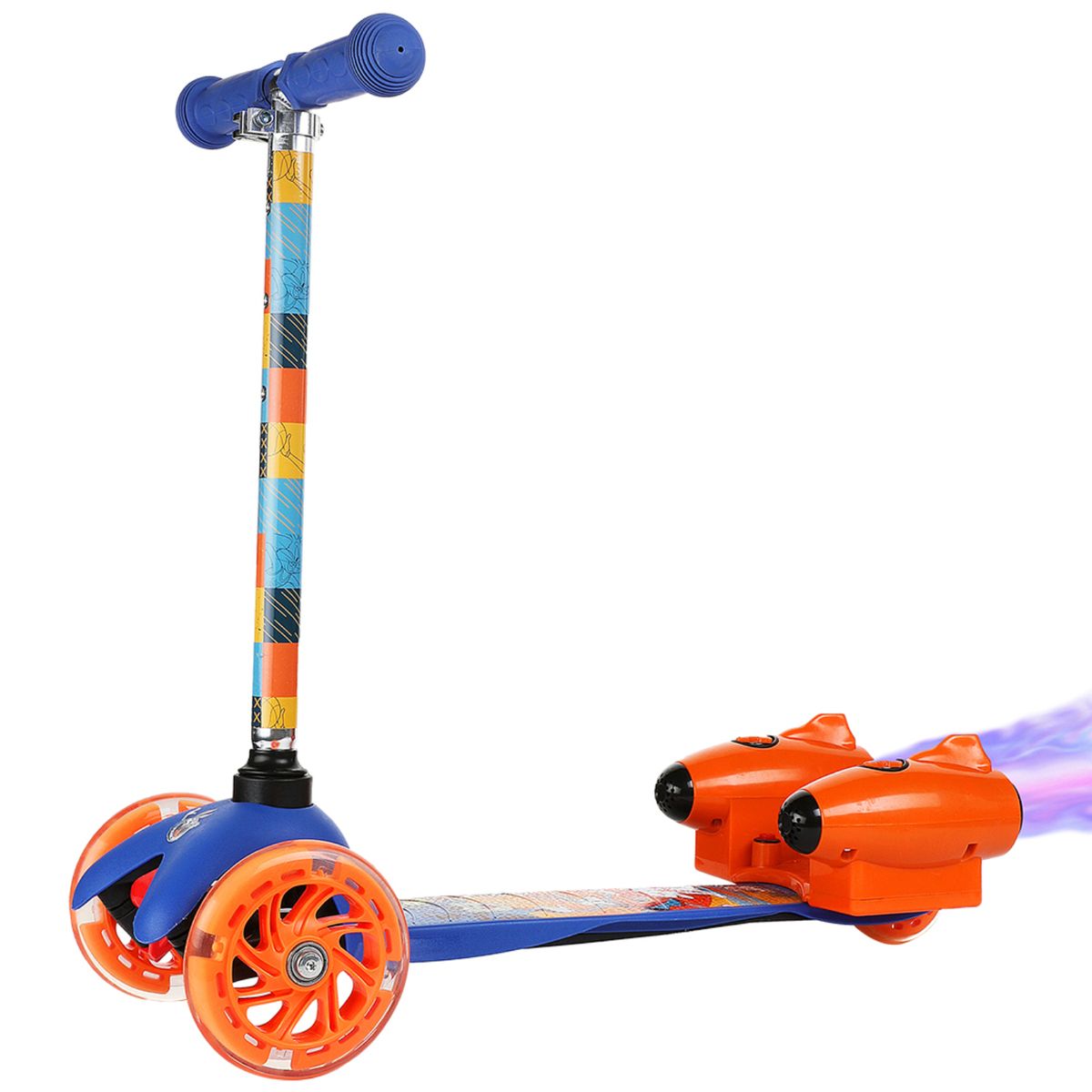 SPACE JAM - Patineta Scooter Lanza Humo Space Jam Caja Averiada