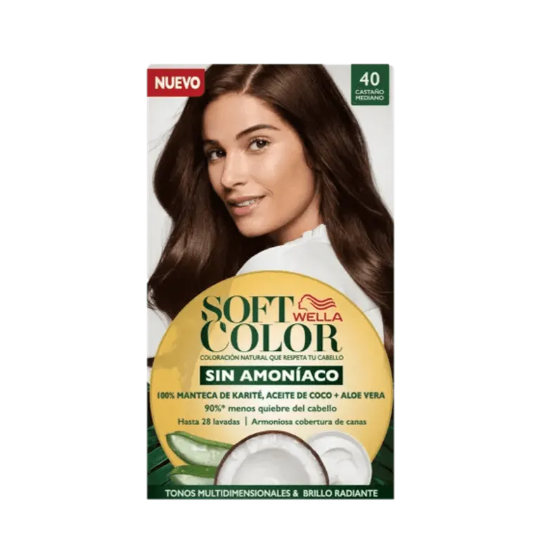 Tintura Soft Color Semi-Permanente Castaño Mediano 40 WELLA | Falabella ...