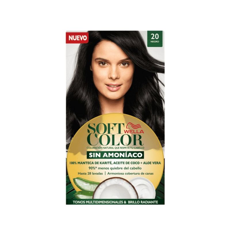 WELLA - Tintura Soft Color Semi-Permanente Negro 20