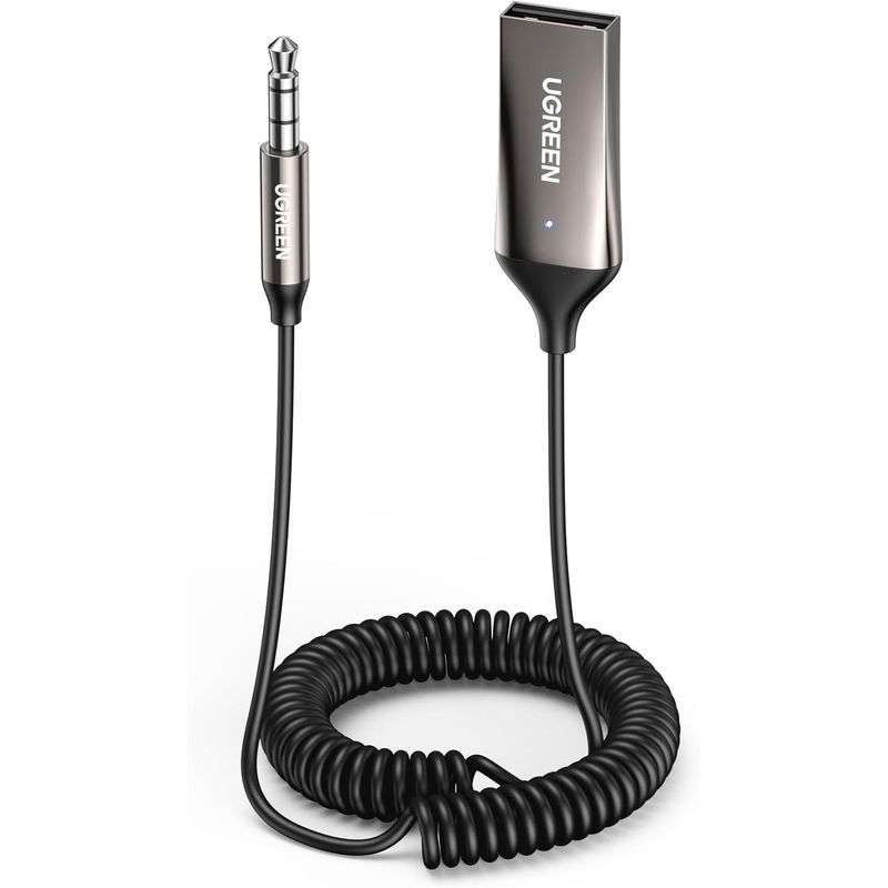 UGREEN - Adaptador Audio USB 2.0 Auto Bluetooth 5.0 Cable Auxiliar Jack 3.5mm