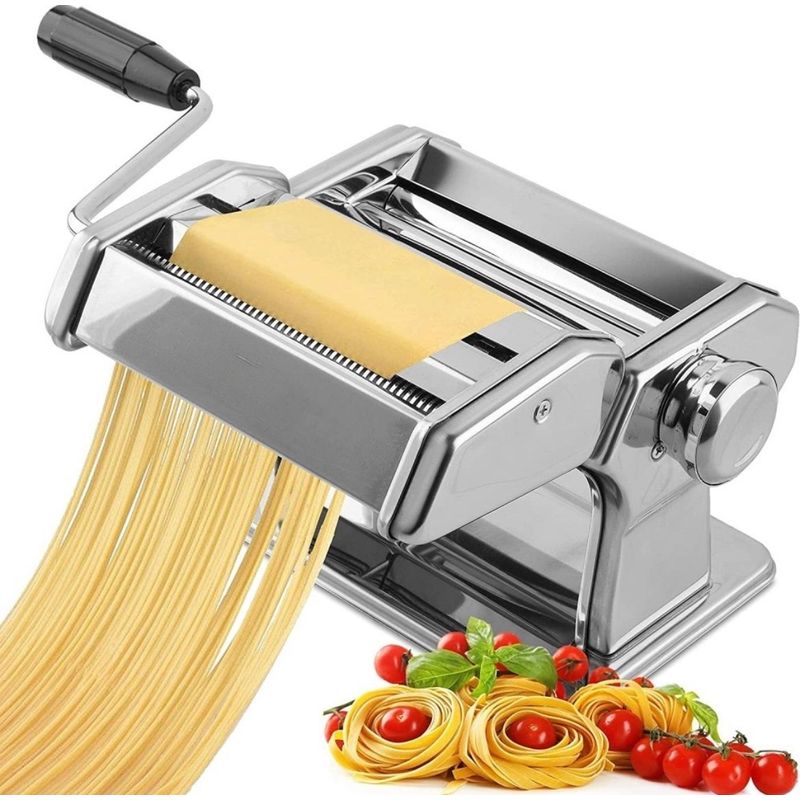 GENERICO - Maquina Para Hacer Pasta Manual Grosor Ajustable Color Plateado