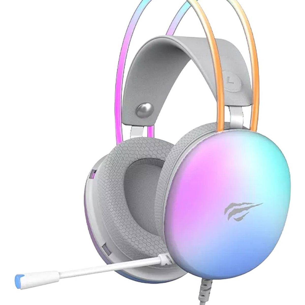 GENERICO - AUDIFONOS DIADEMA HAVIT GAMING LUZ 35MM C MICROFONO WHITE H2037D