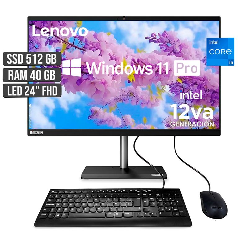LENOVO - TODO EN UNO LENOVO NEO 30A INTEL CORE I5-12450H SSD 512GB RAM 40GB LED 24 FHD