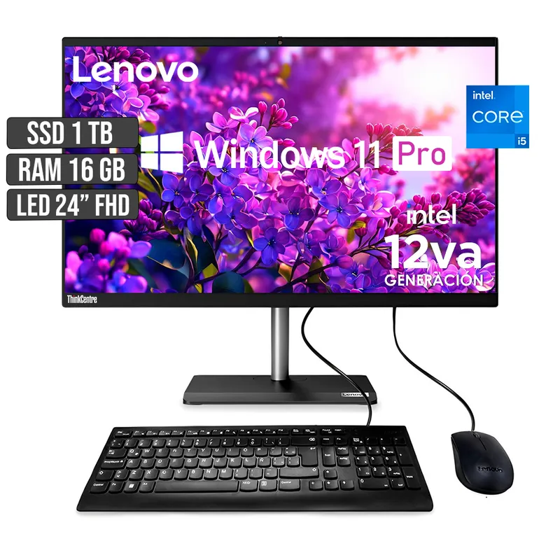 LENOVO - TODO EN UNO LENOVO NEO 30A INTEL CORE I5-12450H SSD 1TB RAM 16GB LED 24 FHD
