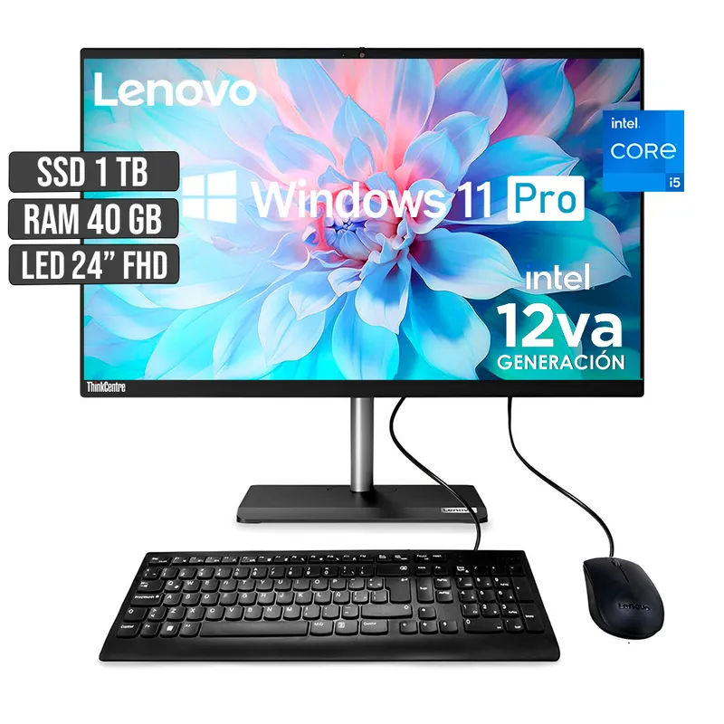 TODO EN UNO LENOVO NEO 30A INTEL CORE I5-12450H SSD 1TB RAM 40GB LED 24 ...