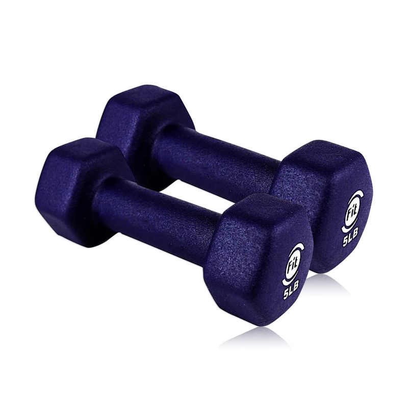 FIT - MANCUERNA HEXAGONAL EN NEOPRENO 5LBS