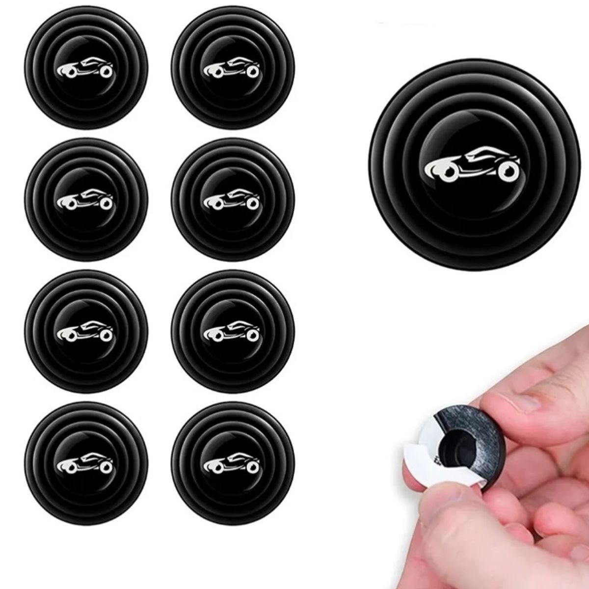 GENERICO - Tope Amortiguador Anti Golpe Puerta Carro Proteccion Caucho