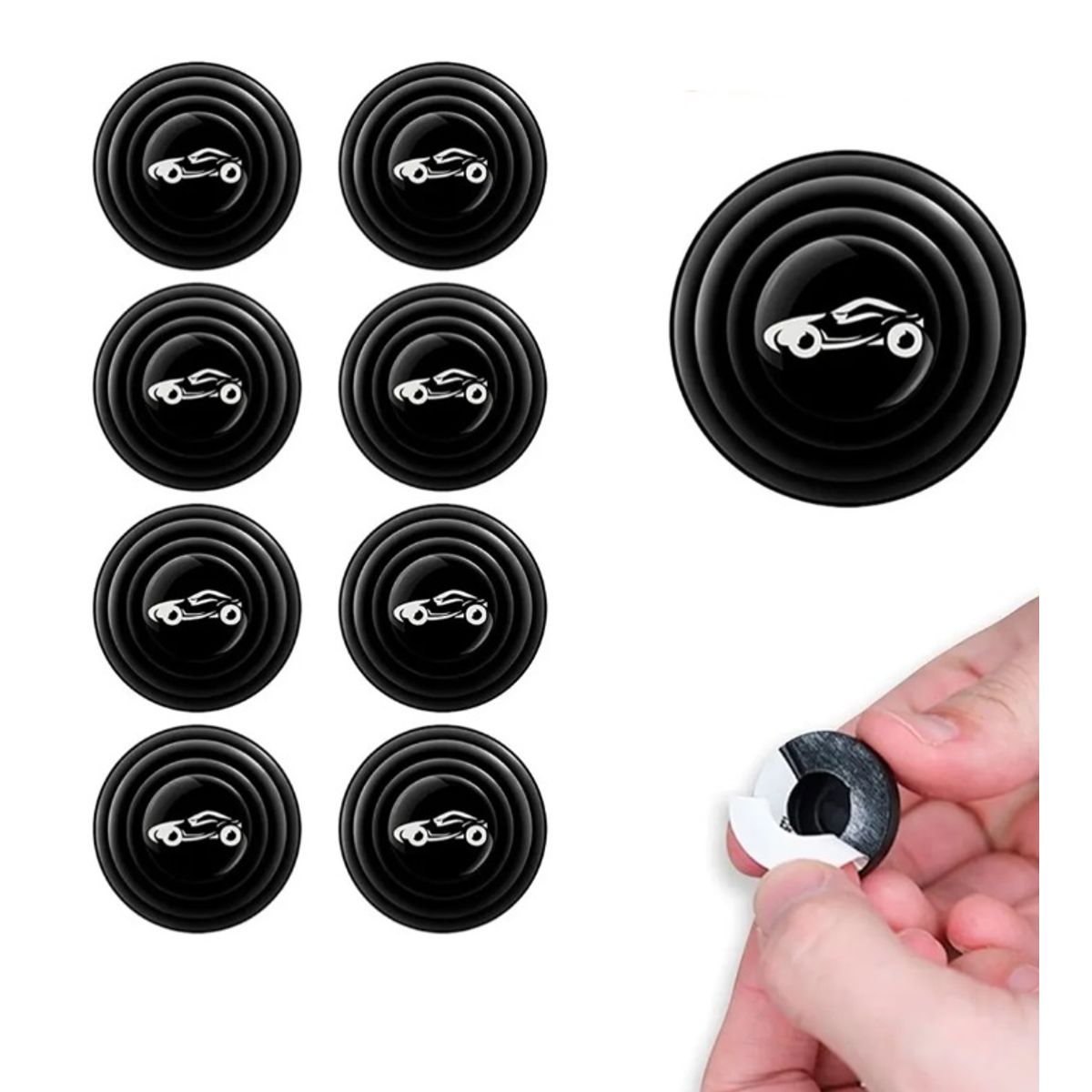 GENERICO - Tope Amortiguador Anti Golpe Puerta Carro Proteccion Caucho