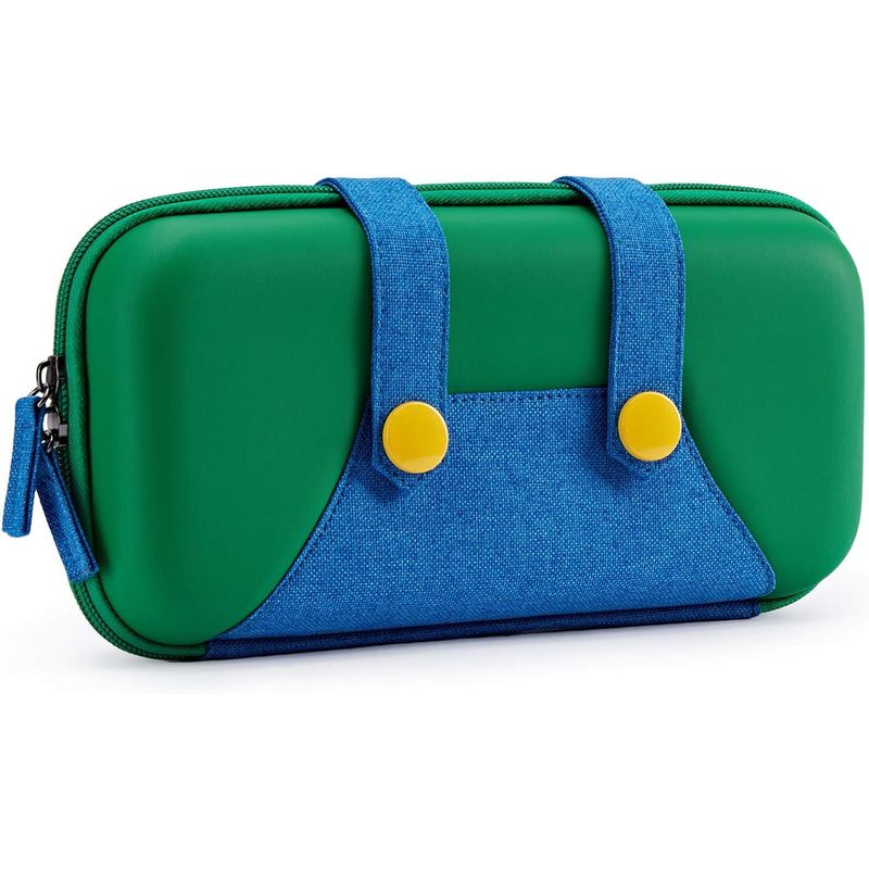GENERICO - Estuche Verde Compatible con Nintendo Switch OLED y Lite.