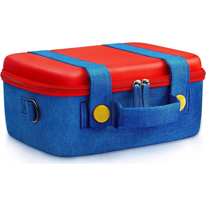 GENERICO - Estuche Maletin Rojo Compatible con Nintendo Switch OLED y Lite