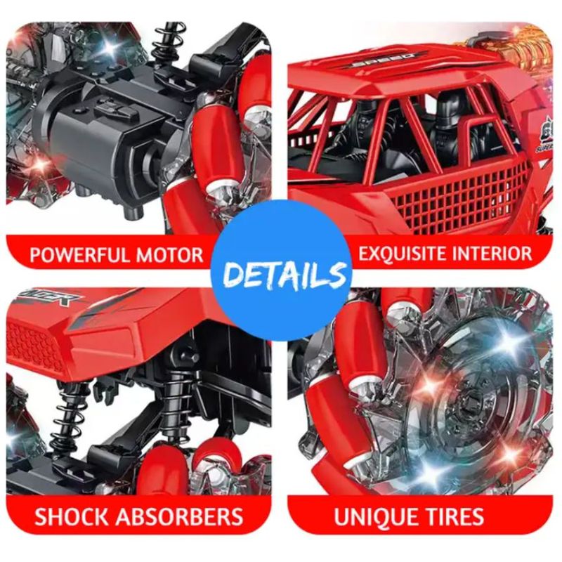GENERICO - Carro  Control Remoto Todoterreno Luces  Humo…