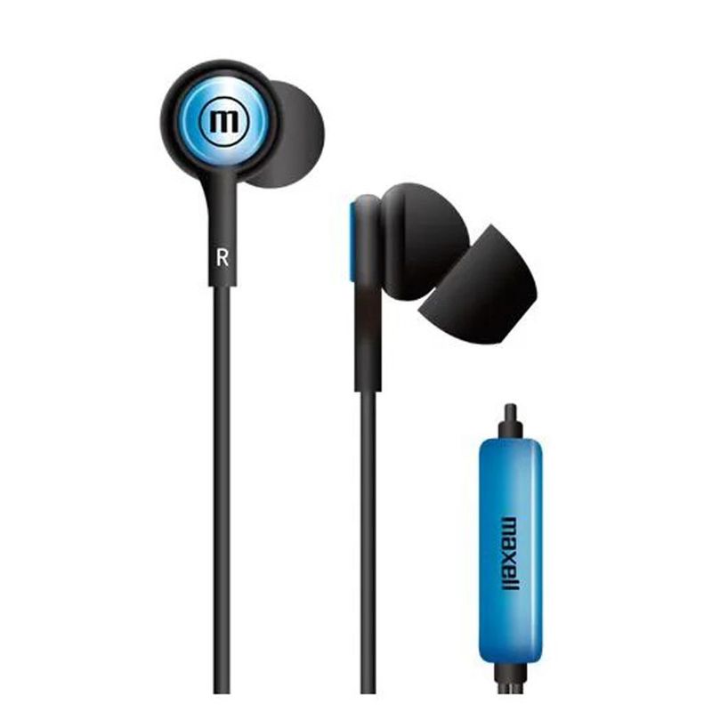 MAXELL - AUDIFO IN-TIPS MAXELL IN EAR STEREO BUDS W/MIC BLU