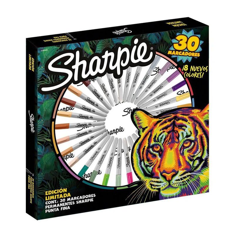 SHARPIE - Marcadores Punta Fina Sharpie Rueta Tierra x30 ed Limitada