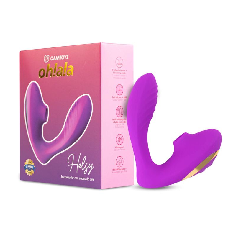 GENERICO - Vibrador Y Succionador Helsy Camtoyz