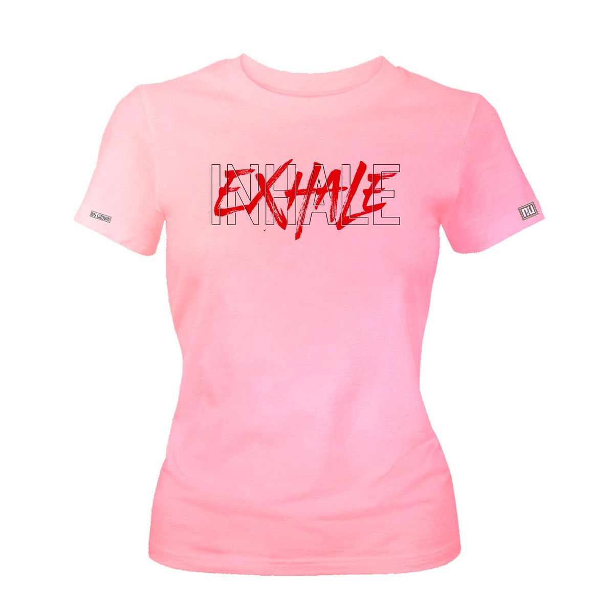 CREACIONES NU CROWN - Camiseta Dama Inhale Exhale mujer Original Nu Crown