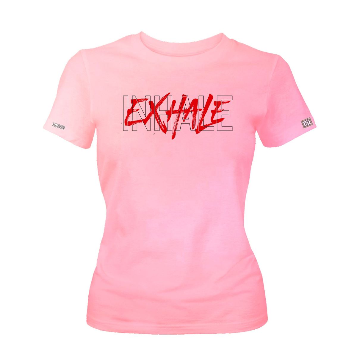 CREACIONES NU CROWN - Camiseta Dama Inhale Exhale mujer Original Nu Crown