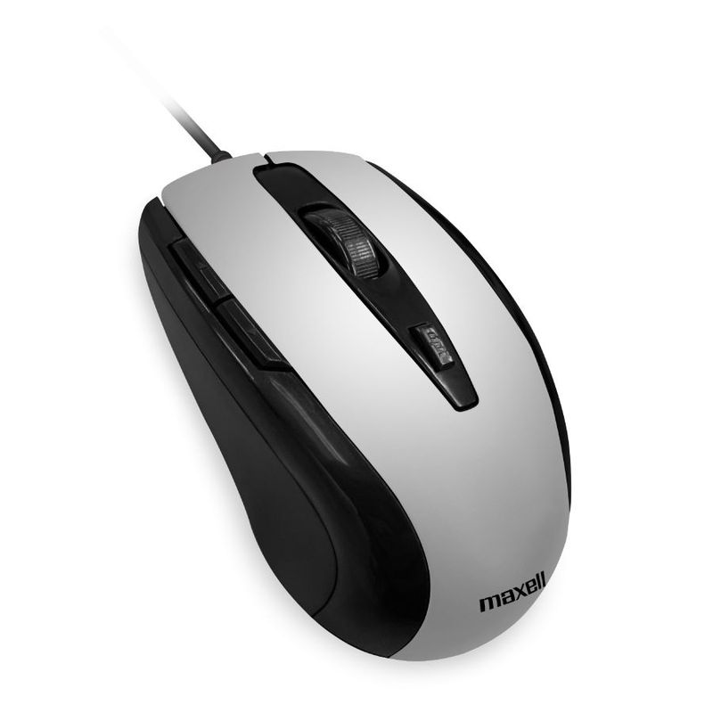 MAXELL - MOUSE MOWR-105 maxell 12003600 DPI OPTICAL FIVE BUTTON SILVER