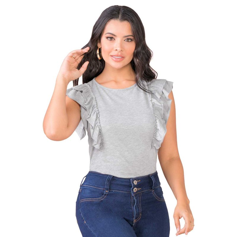 MARKETING PERSONAL - Camiseta Mujer Gris Mp 165