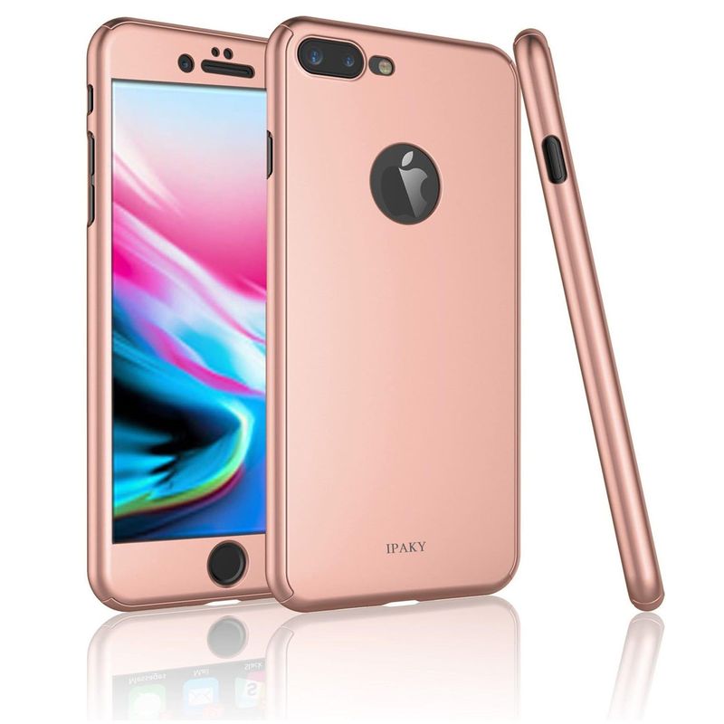 Funda IPhone 8 Plus Compatible Con Iphone 7 Plus Ultra Hybrid 2 Roja Tpu Bumper
