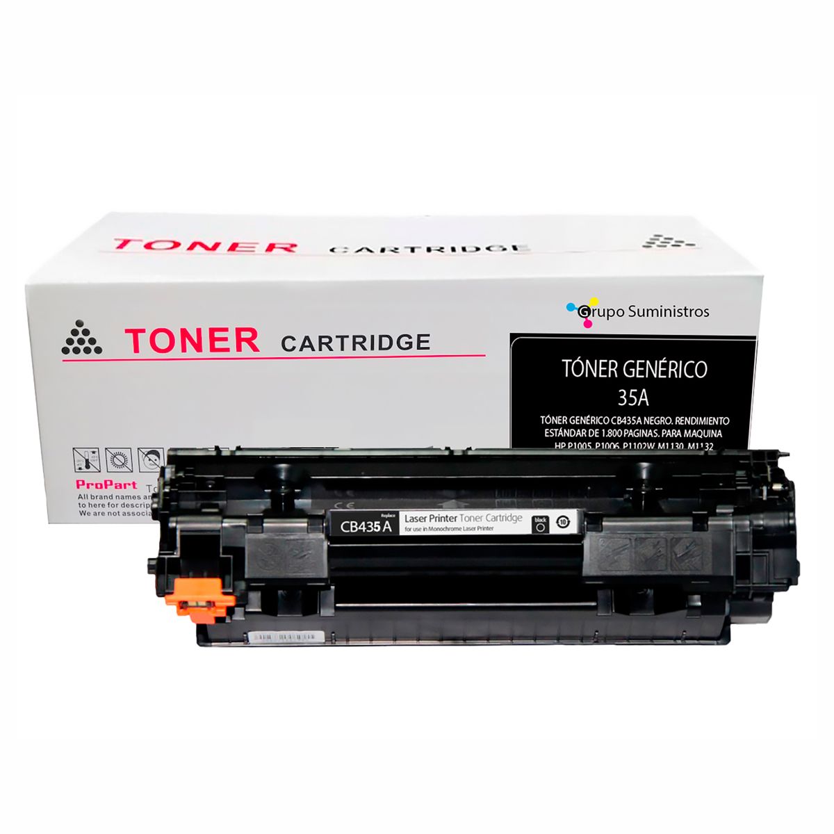 GENERICO - Toner 35A Genérico Negro Impresoras HP Laserjet P1005 P1006 P1008