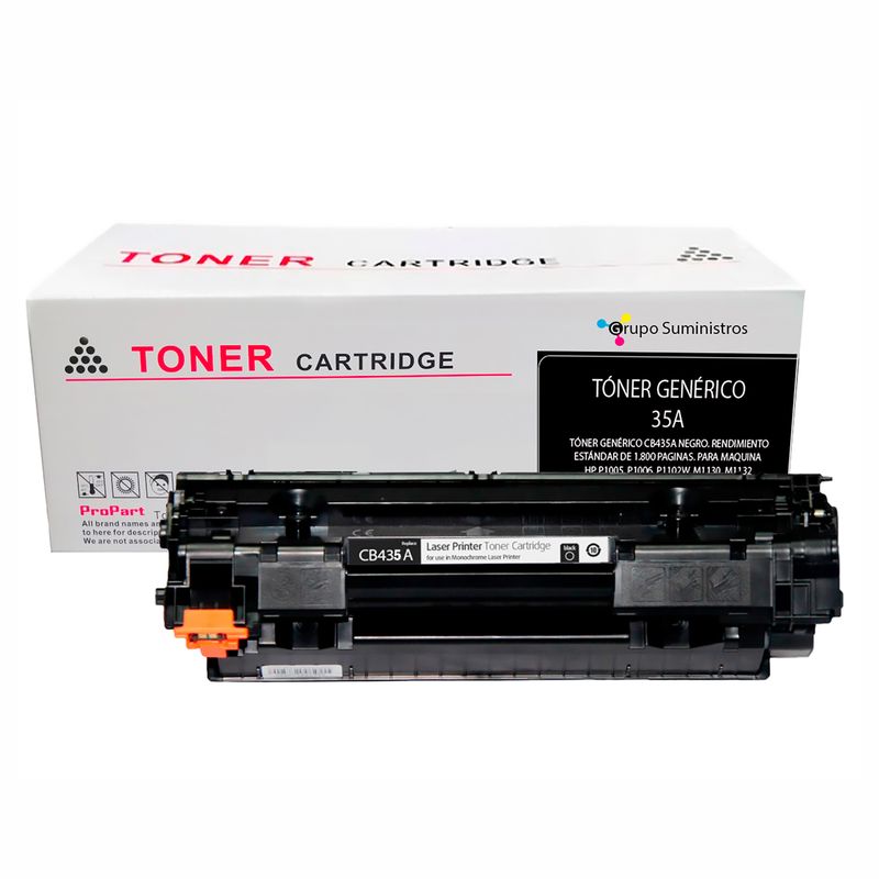 GENERICO - Toner 35A Genérico Negro Impresoras HP Laserjet P1005 P1006 P1008