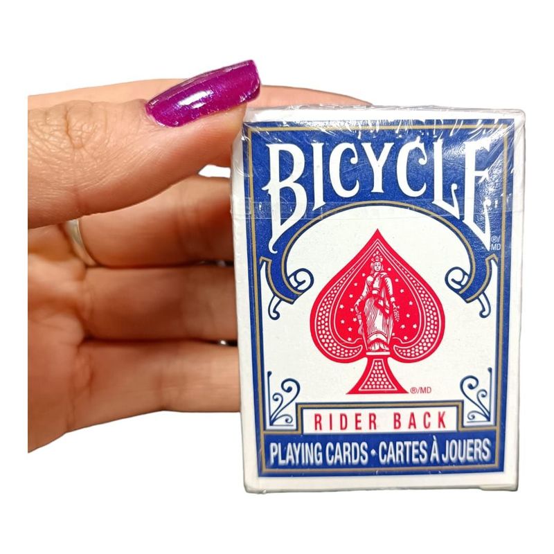 BICYCLE - Baraja Mini Azul Poker Bicycle Deck Rider Back Naipes Mini X1