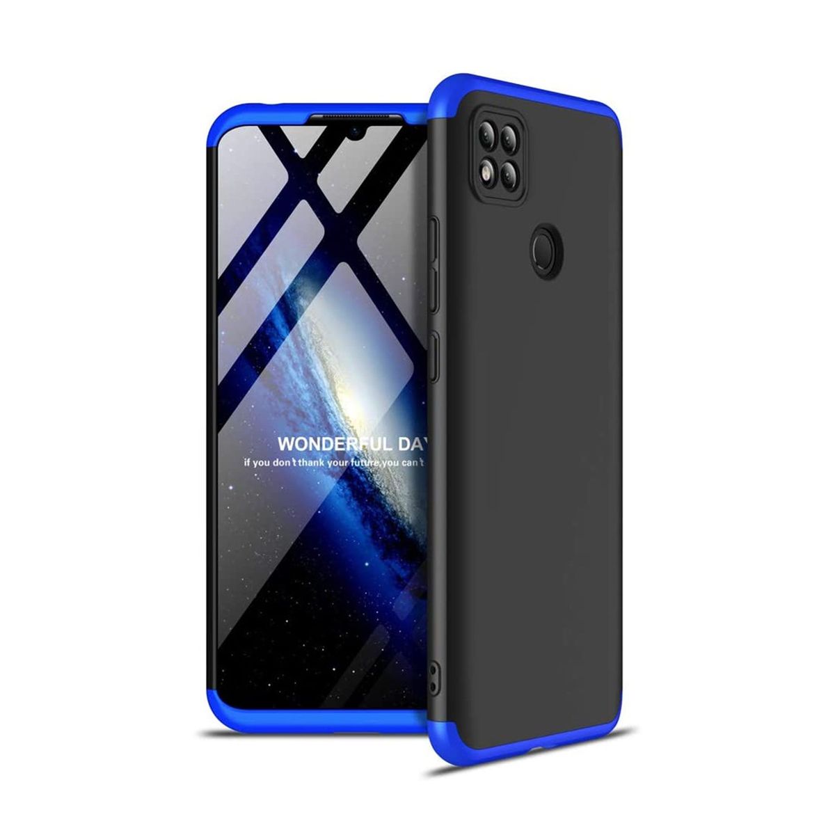GENERICO - Estuche Case 360° GKK Compatible Con Xiaomi Redmi 9C Y Redmi 10A Azul