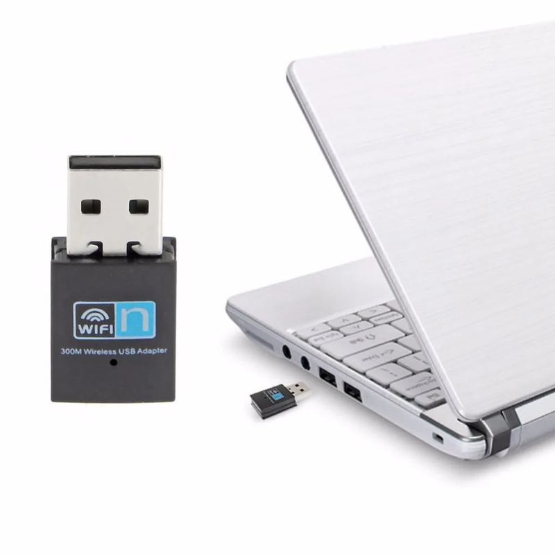 GENERICO - Adaptador Wifi USB 24GH 300mbps