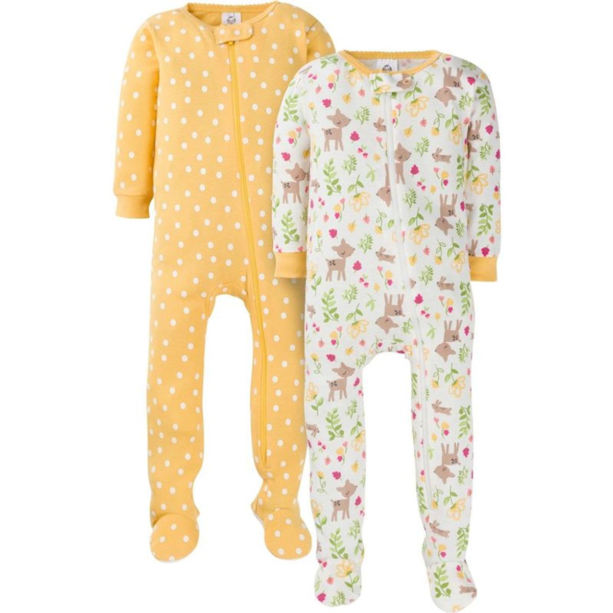 GERBER - Pijama GerberSnug Fit Girls Ciervo- pack x2