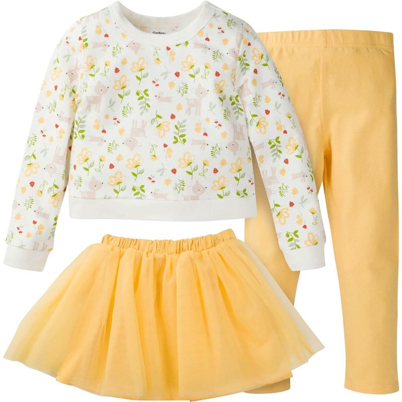 GERBER - Conjunto Gerber con tutúy leggings amarillo