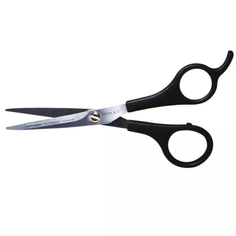 TURBOX - Tijera De Corte Microdentada Mango Negro 711 Turbox
