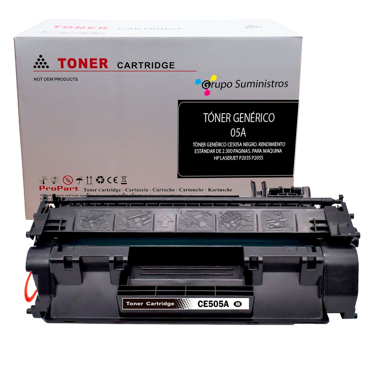 GENERICO - Toner 05A Genérico Negro Impresoras HP Laserjet P2035 P2050 P2055DN