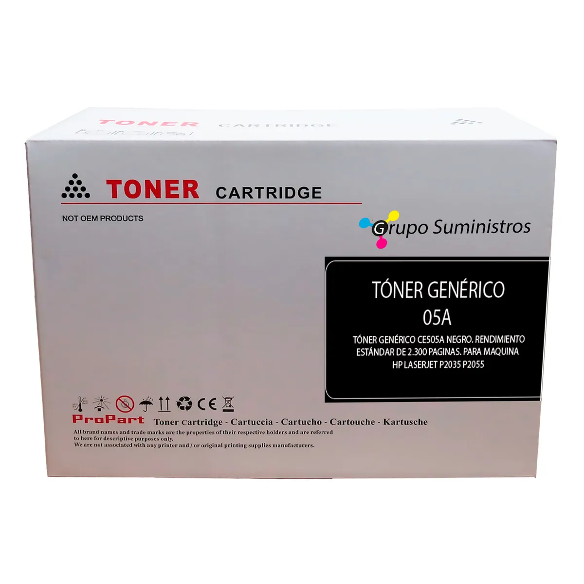 GENERICO - Toner 05A Genérico Negro Impresoras HP Laserjet P2035 P2050 P2055DN
