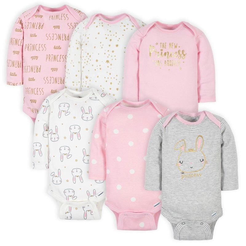 GERBER - Bodies Gerber manga larga Princess - pack x6
