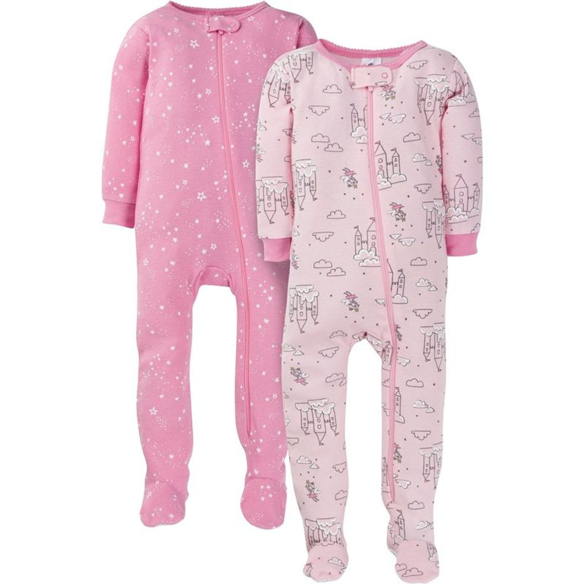GERBER - Pijama Gerber Snug Fit Girls Castillo- pack x2