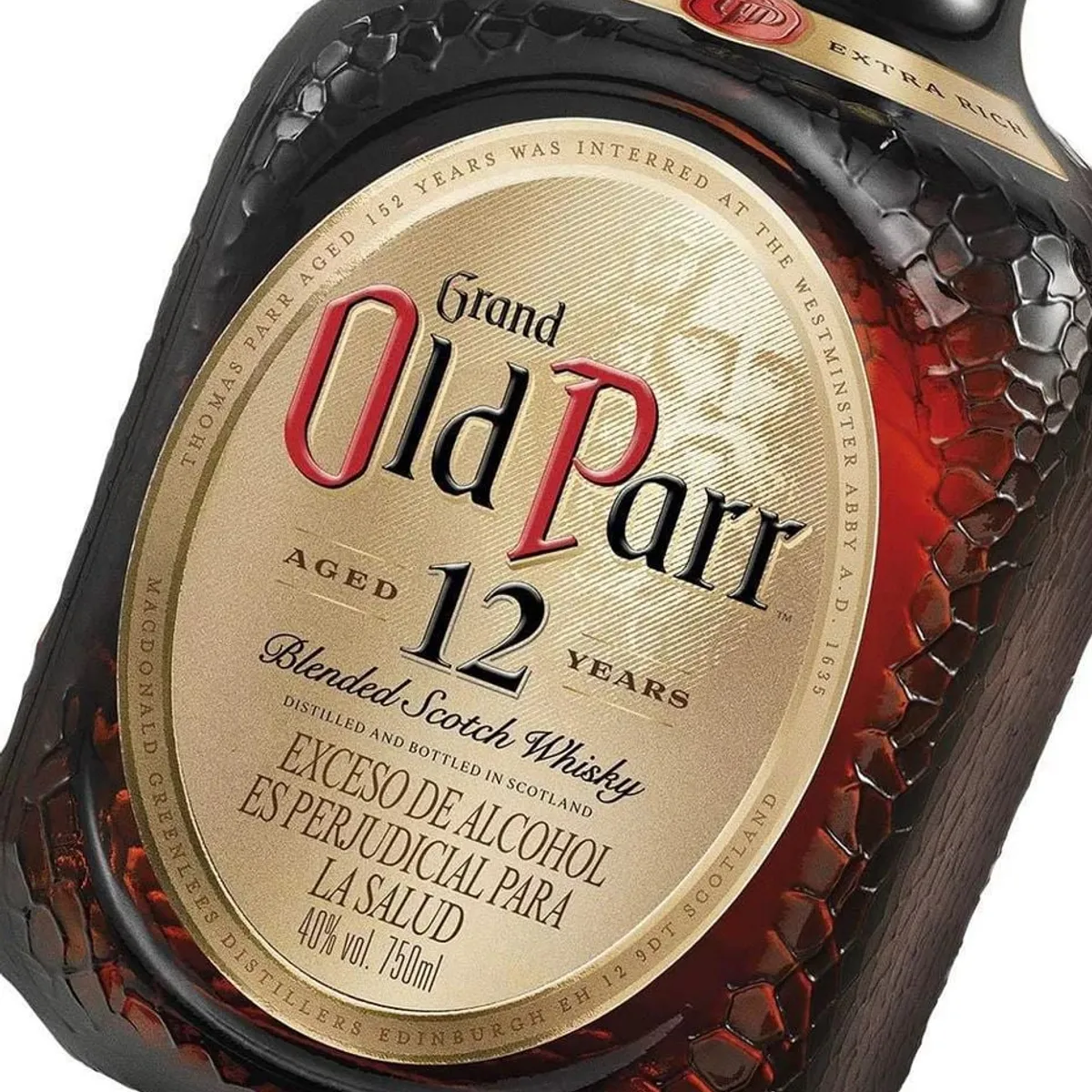 OLD PARR - WHISKY OLD PARR 12 AÑOS 750 ML
