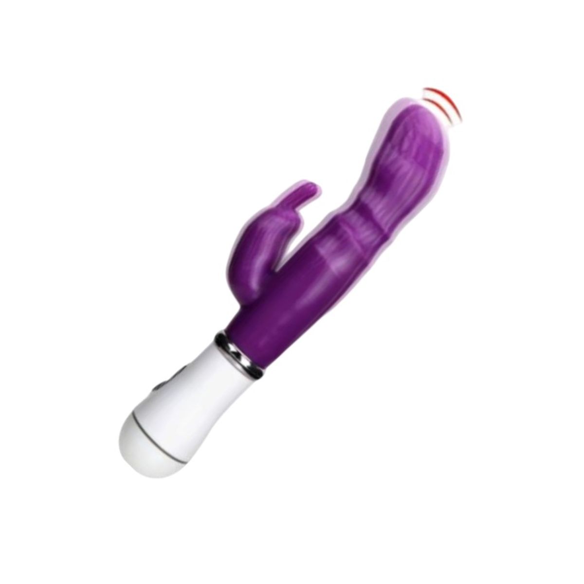 GENERICO - Vibrador conejo doble estimulación 12 Vel Recargable Morado