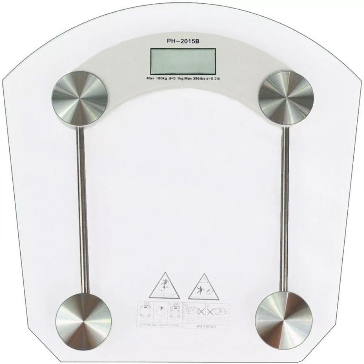 GENERICO - Bascula Digital Redonda Vidrio Pesa Balanza Baño Pantalla Kg