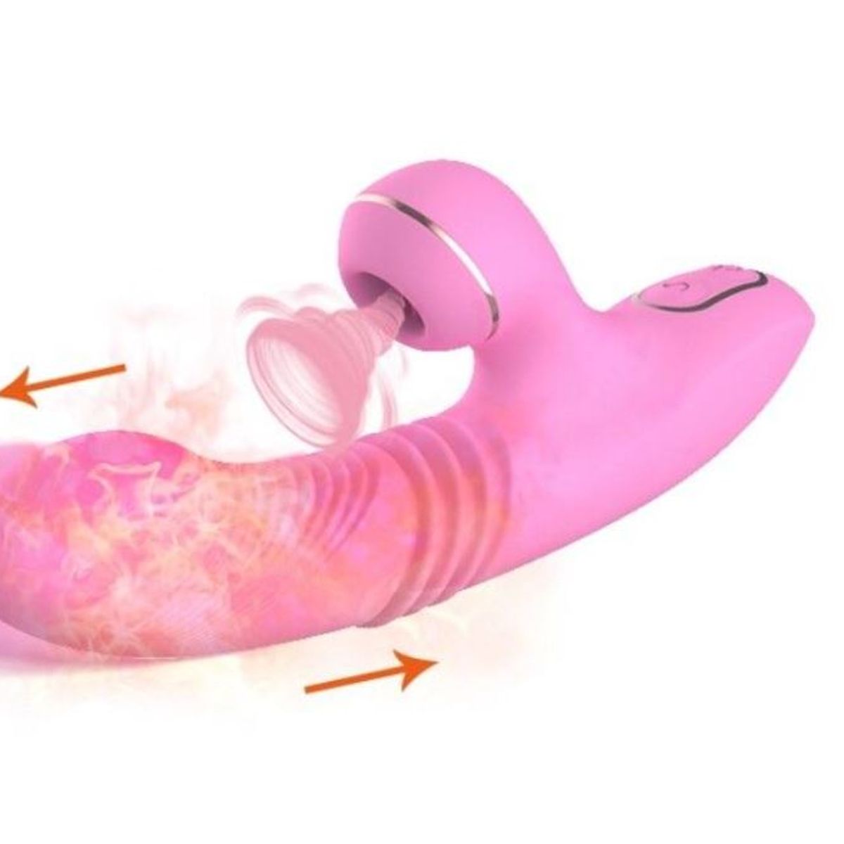 GENERICO - Vibrador Conejo Succionador de clítoris con Movimiento Telescopico