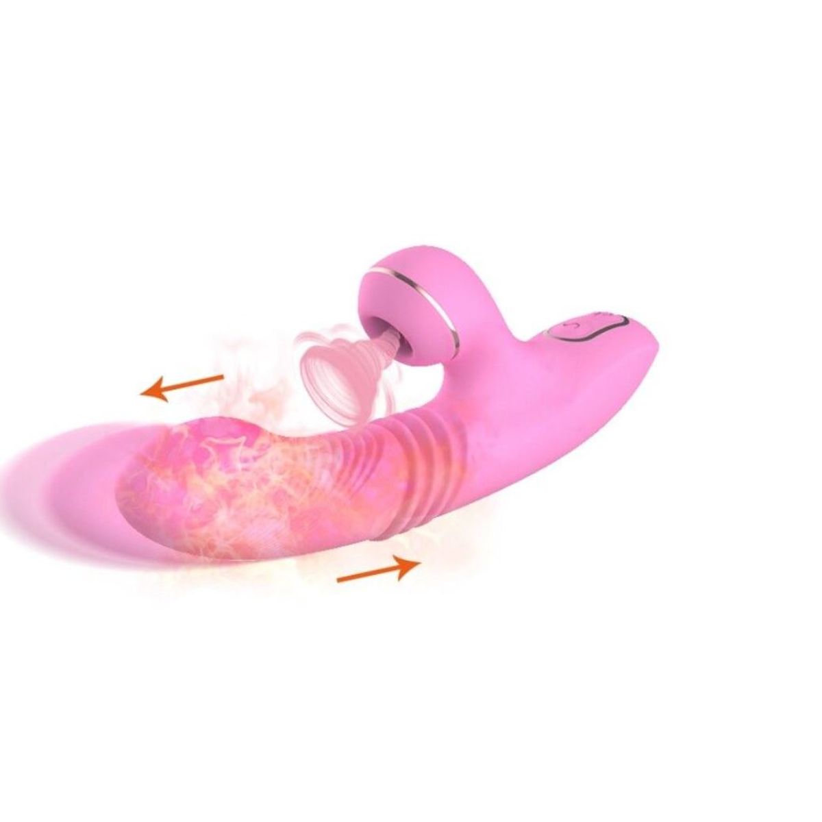 GENERICO - Vibrador Conejo Succionador de clítoris con Movimiento Telescopico